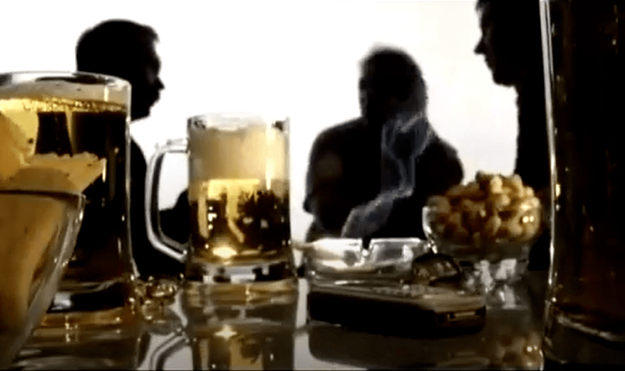 alcohol consumption in a men's company
